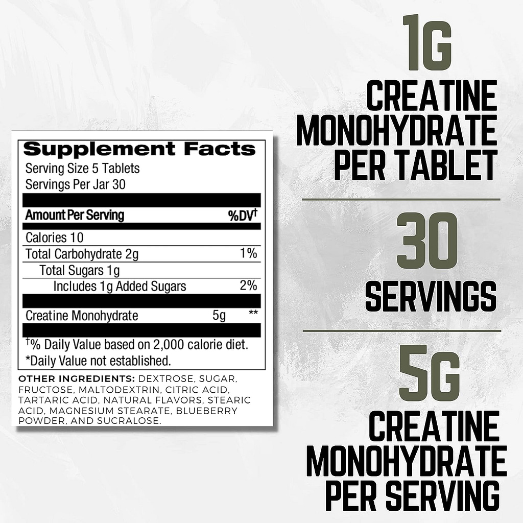 Ketostat Creatine Tablet Chews, Micronized Creatine Monohydrate 5G, (150ct) Creatine for Women Men - Creatine Gummies/Gummy