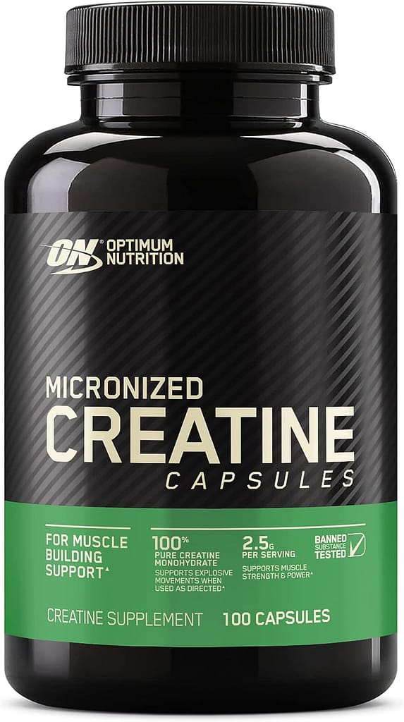 Optimum Nutrition Micronized Creatine Monohydrate Capsules, Keto Friendly, 2500mg, 100 Capsules : Health Household